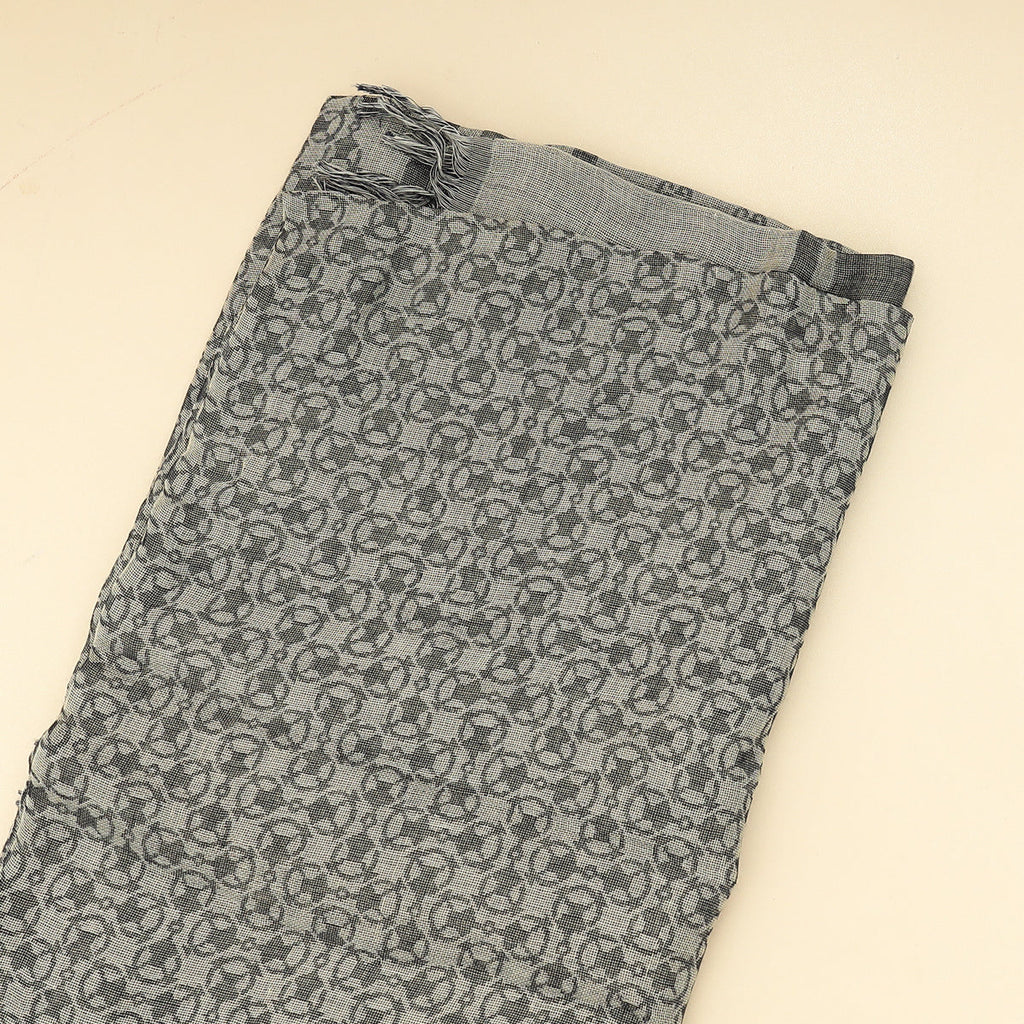 Gucci Gray GG Diamante Survive Shawl Scarf