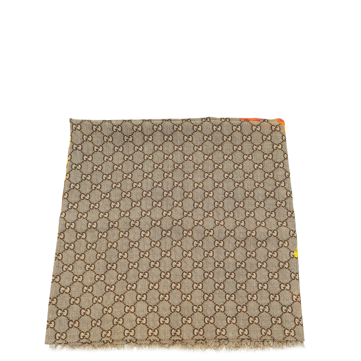 Gucci Multiple Colors GG Flower Square Shawl Wool