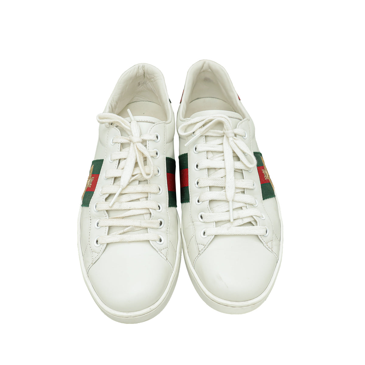 Gucci White Ace Bee Embroidered Sneakers 8