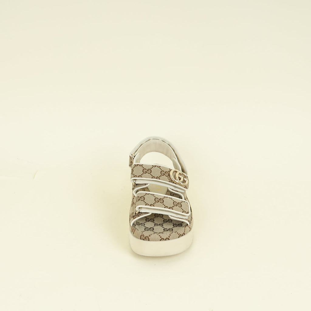 Gucci Bicolor Women's Sandal with Double G 37