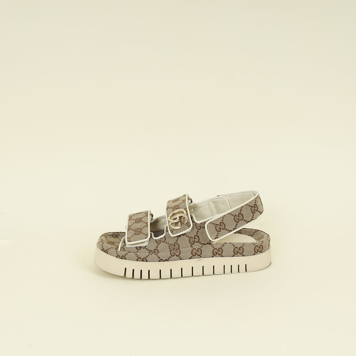 Gucci Bicolor Women's Sandal with Double G 37