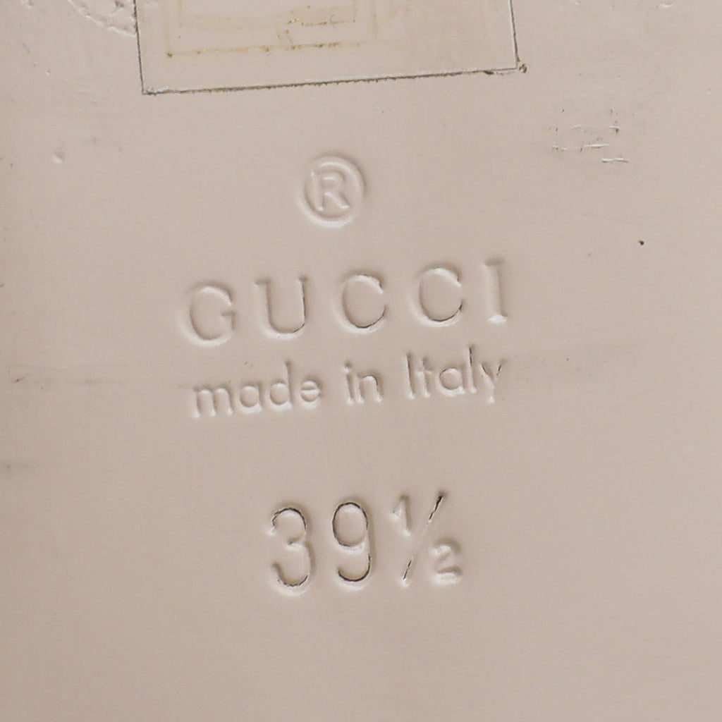 Gucci Silver Glitter Princetown Mules 39.5