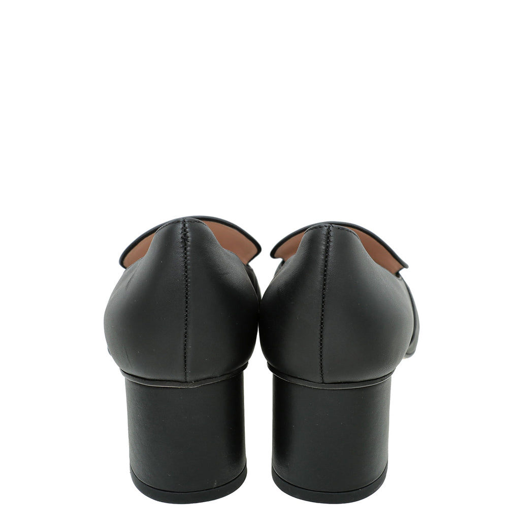 Gucci Black Horsebit Loafers Pump 39