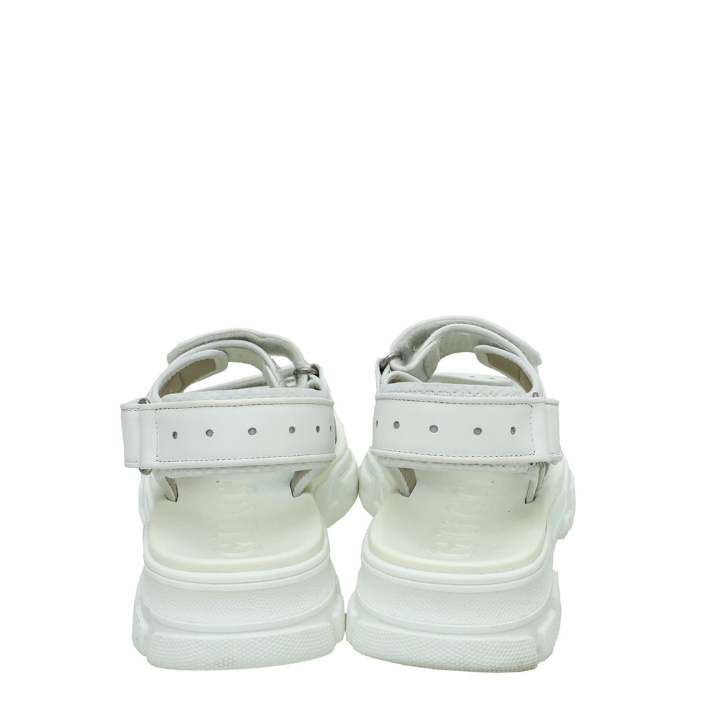 Gucci White Aguru Mesh Men's Sandal 8