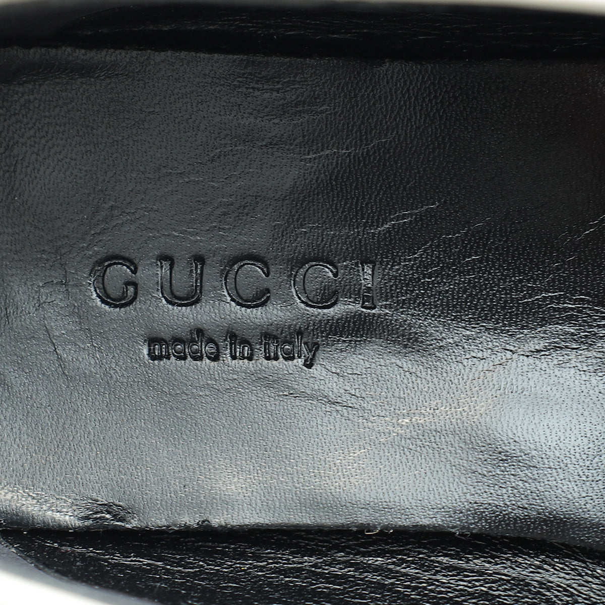 Gucci White Horsebit Loafers 35
