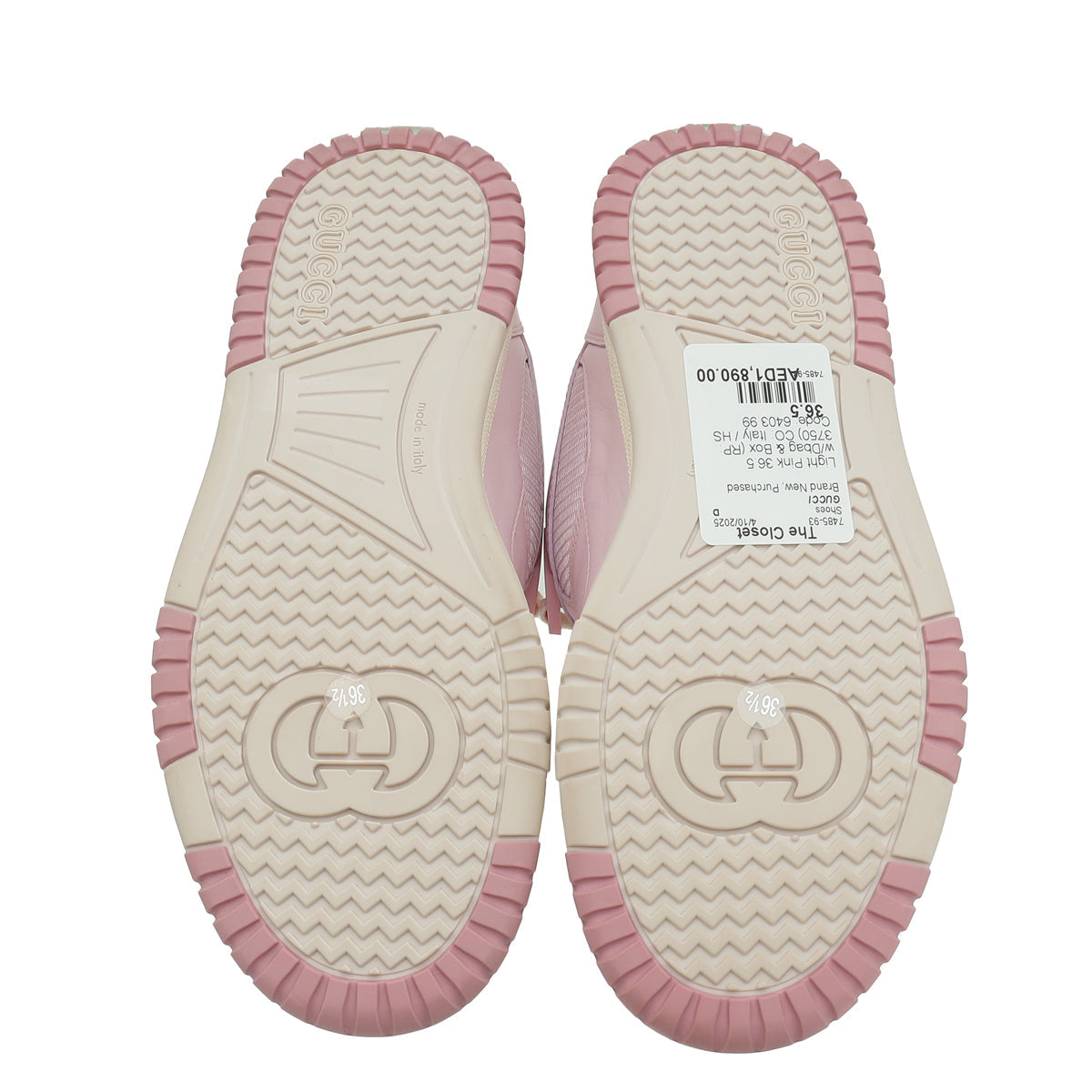 Gucci Light Pink Jones Sneakers 36.5