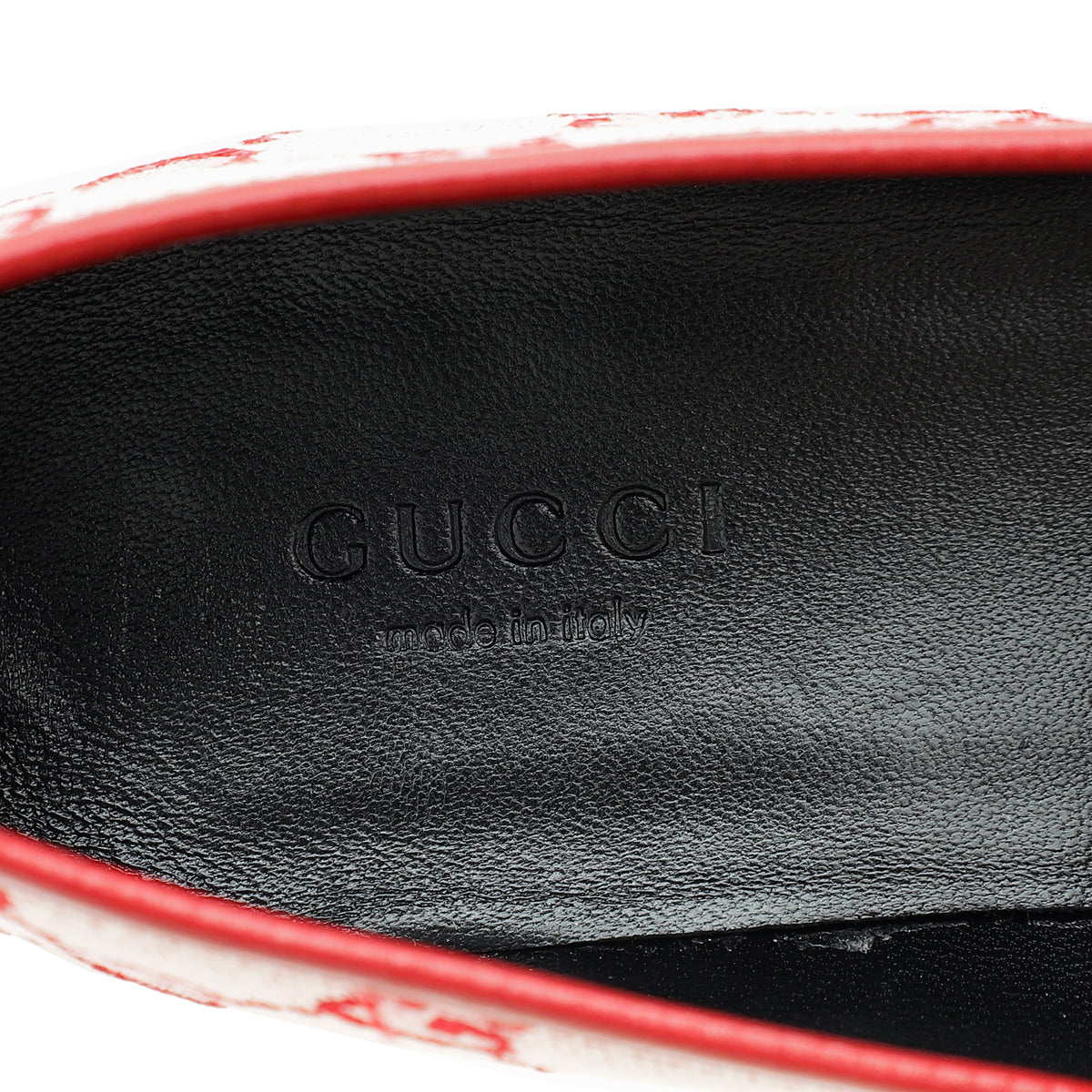 Gucci Red GG Jordaan Loafer 36