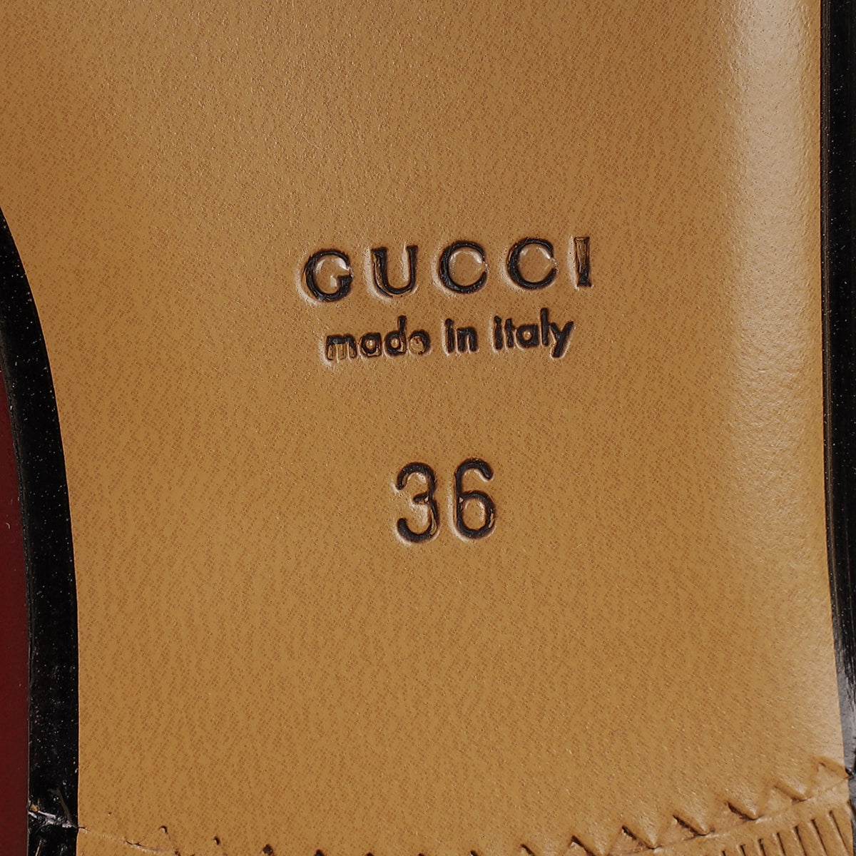 Gucci Burgundy Princetown Mules 36