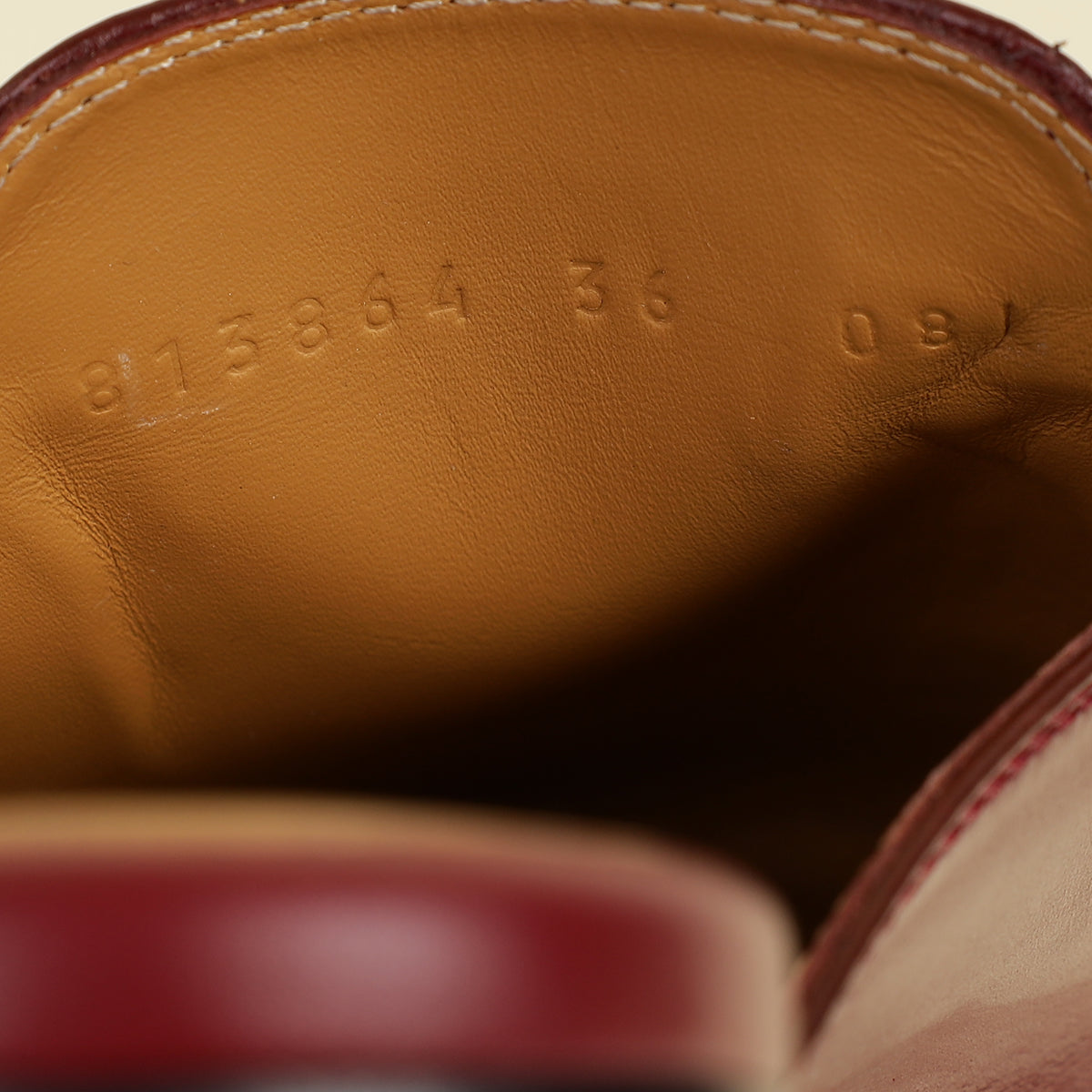 Gucci Burgundy Princetown Mules 36