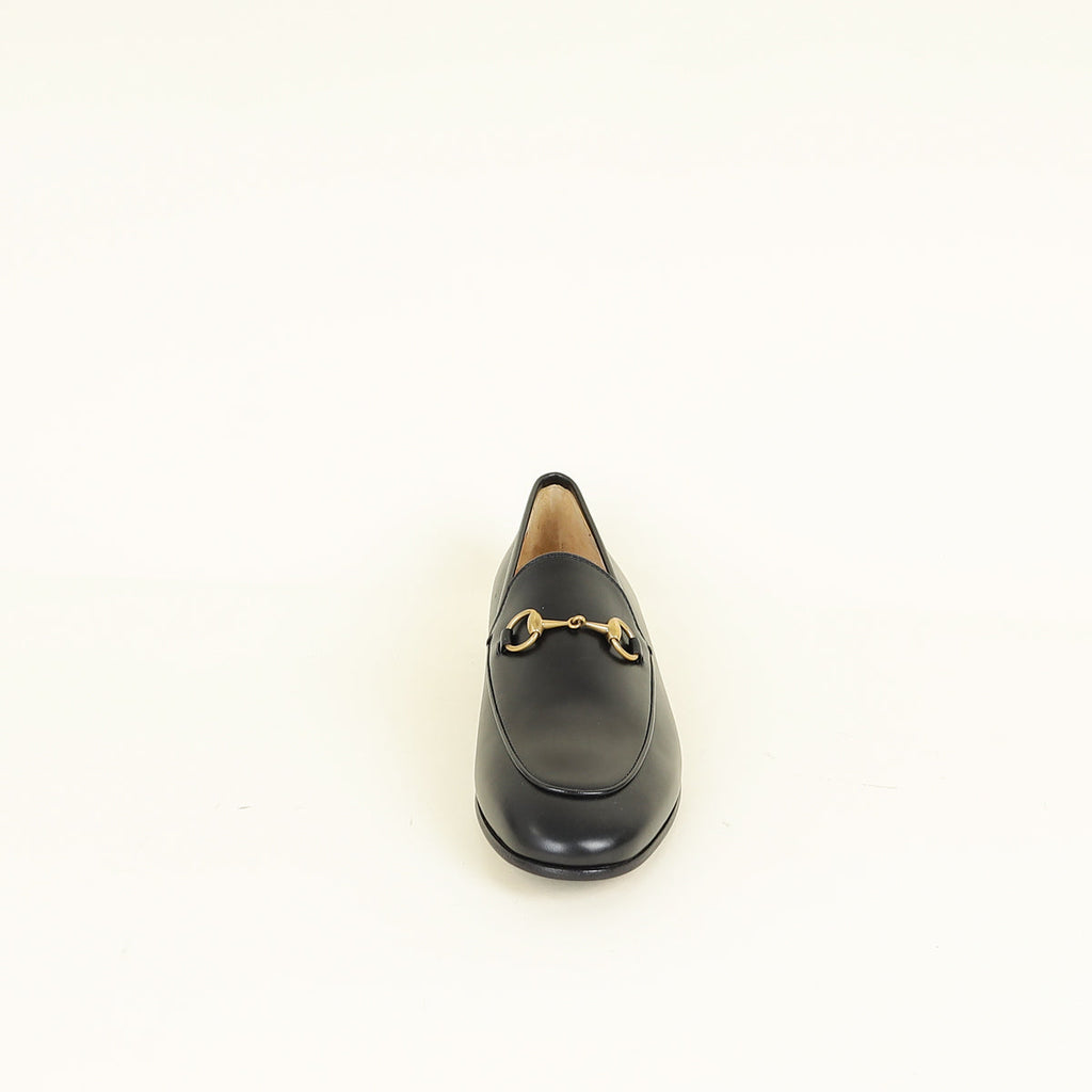 Gucci Black Jordaan Loafer 37.5