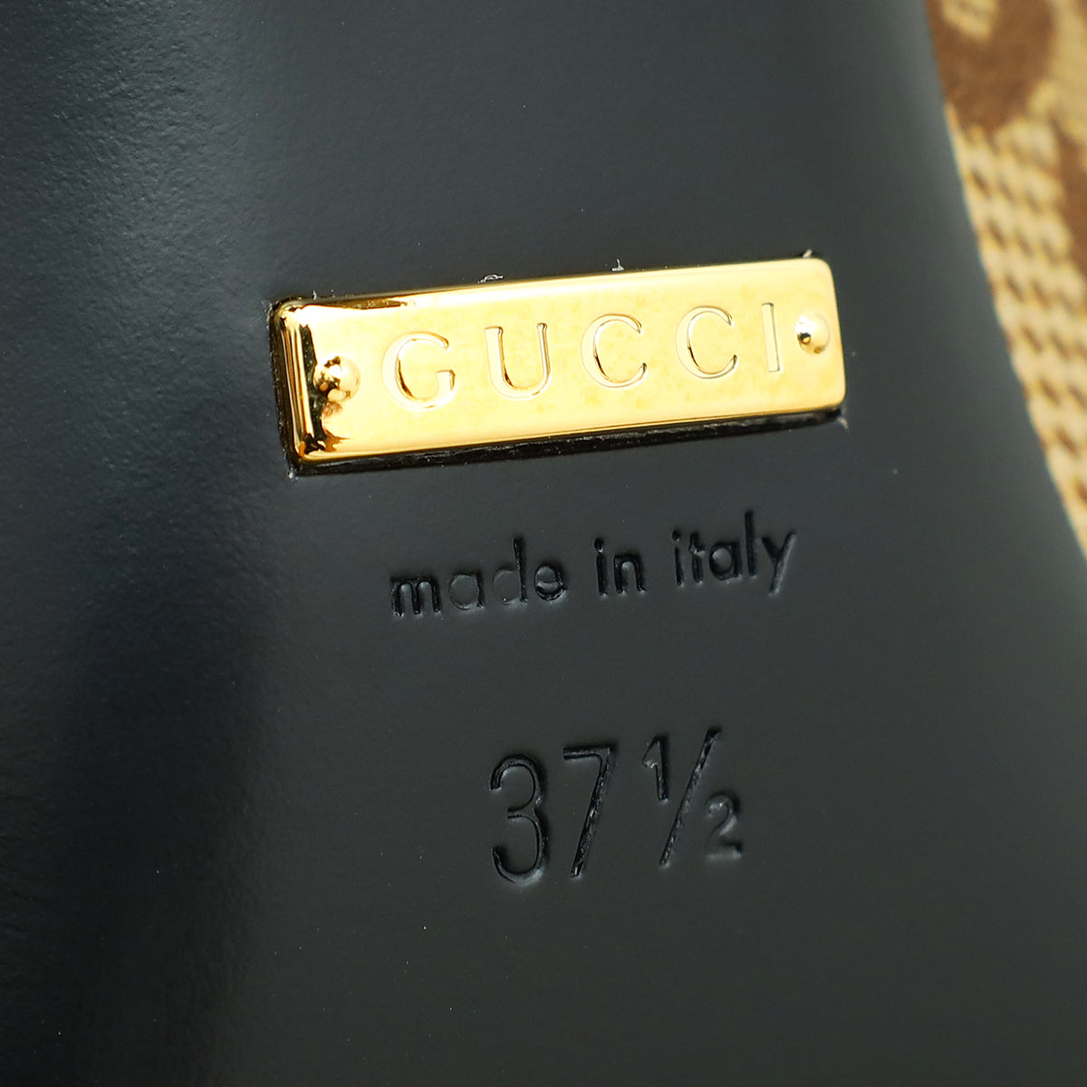 Gucci Ebony GG The Hacker Project Knife Ankle Boot 37.5