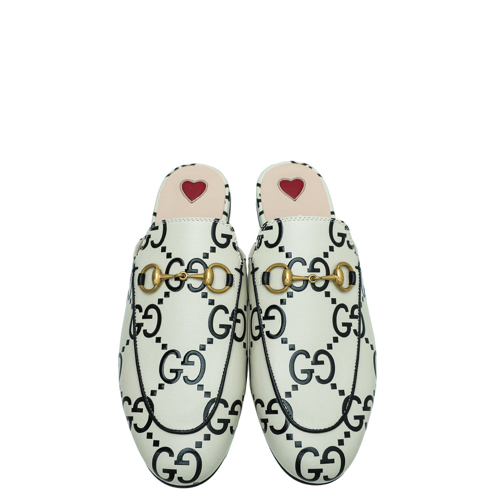 Gucci Bicolor Jumbo GG Princetown Slippers 37