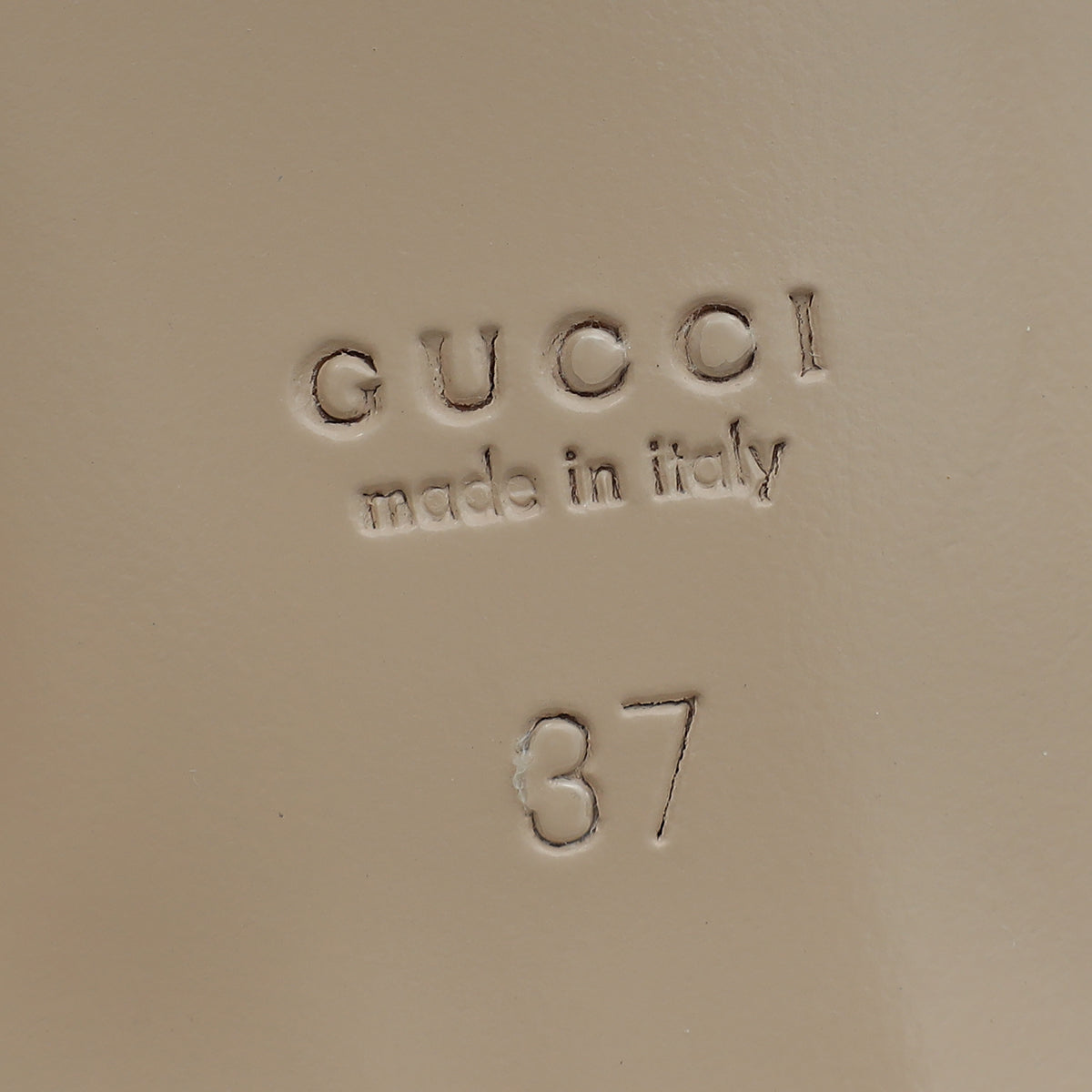 Gucci Beige Double G Ballet Flats 37