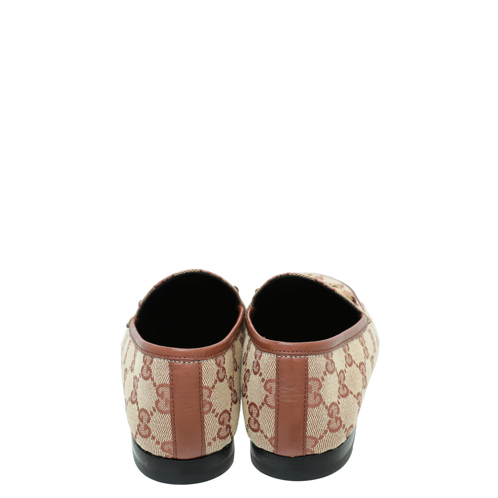 Gucci Bicolor GG Jordaan Loafer 38