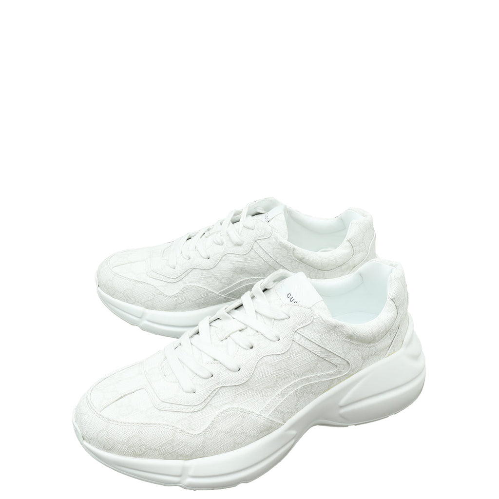 Gucci White GG Supreme Rhyton Sneaker 7