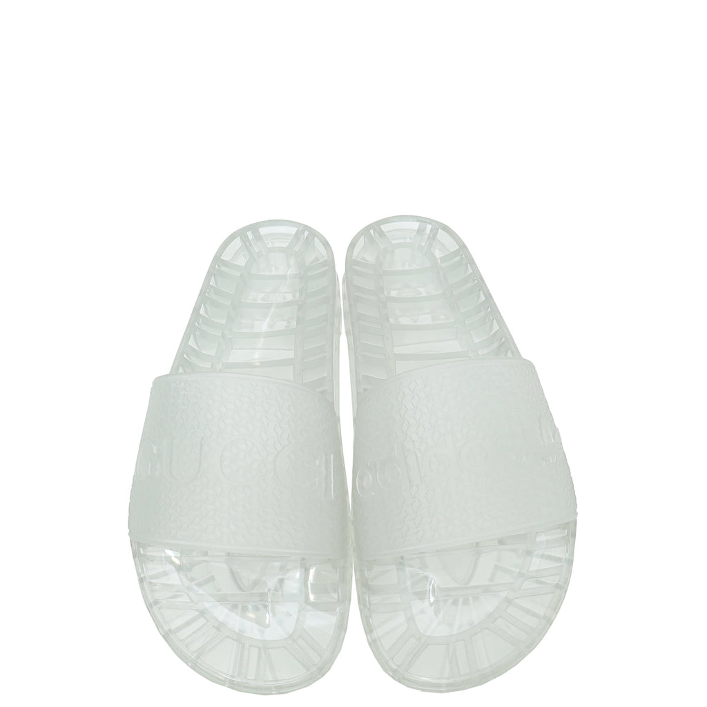 Gucci Clear x Adidas Adilette Rubber Slides 8