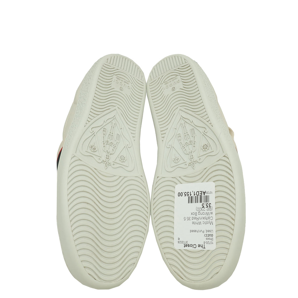 Gucci Bicolor Stripe Womens New Ace Sneakers 35.5