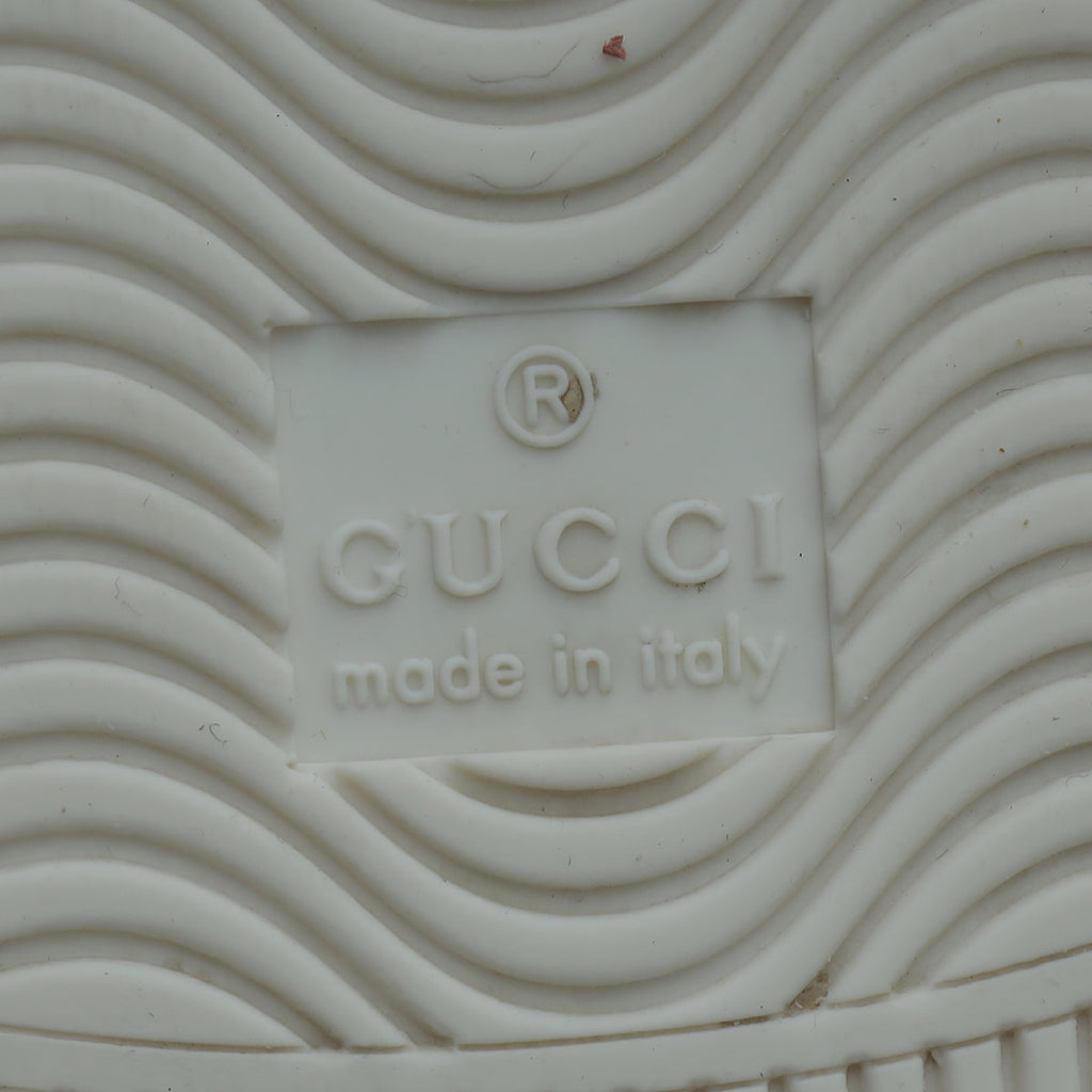 Gucci White Stars & Bees Ace Velcro Sneakers 35