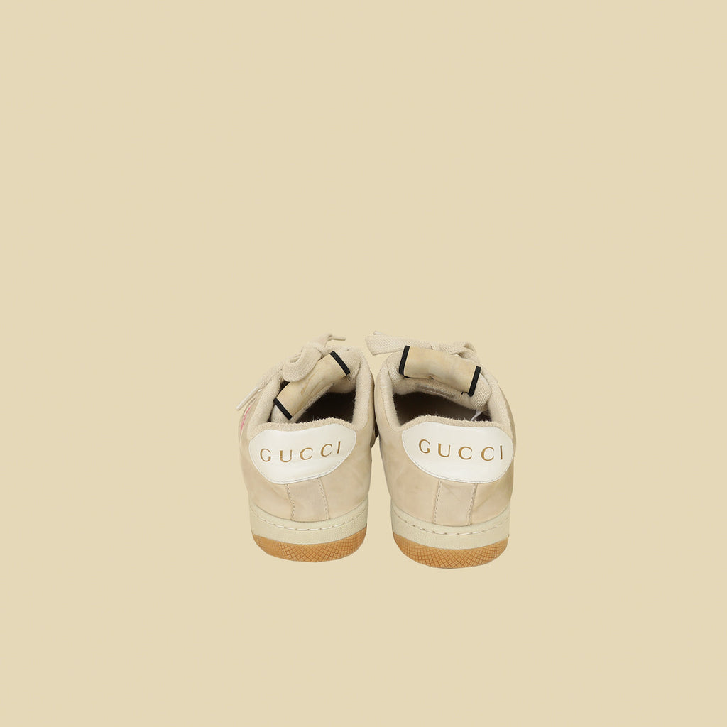Gucci Beige GG Screener Sneaker 35