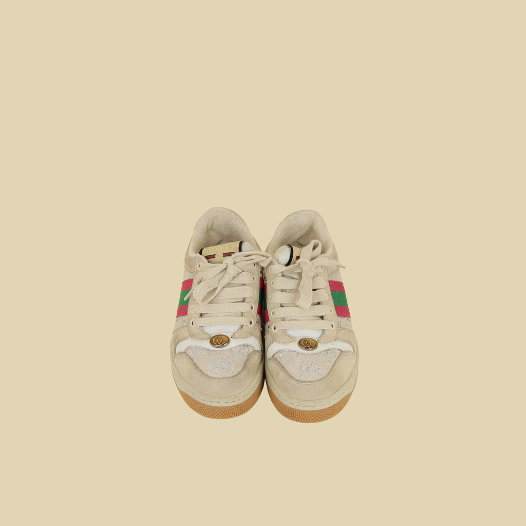 Gucci Beige GG Screener Sneaker 35