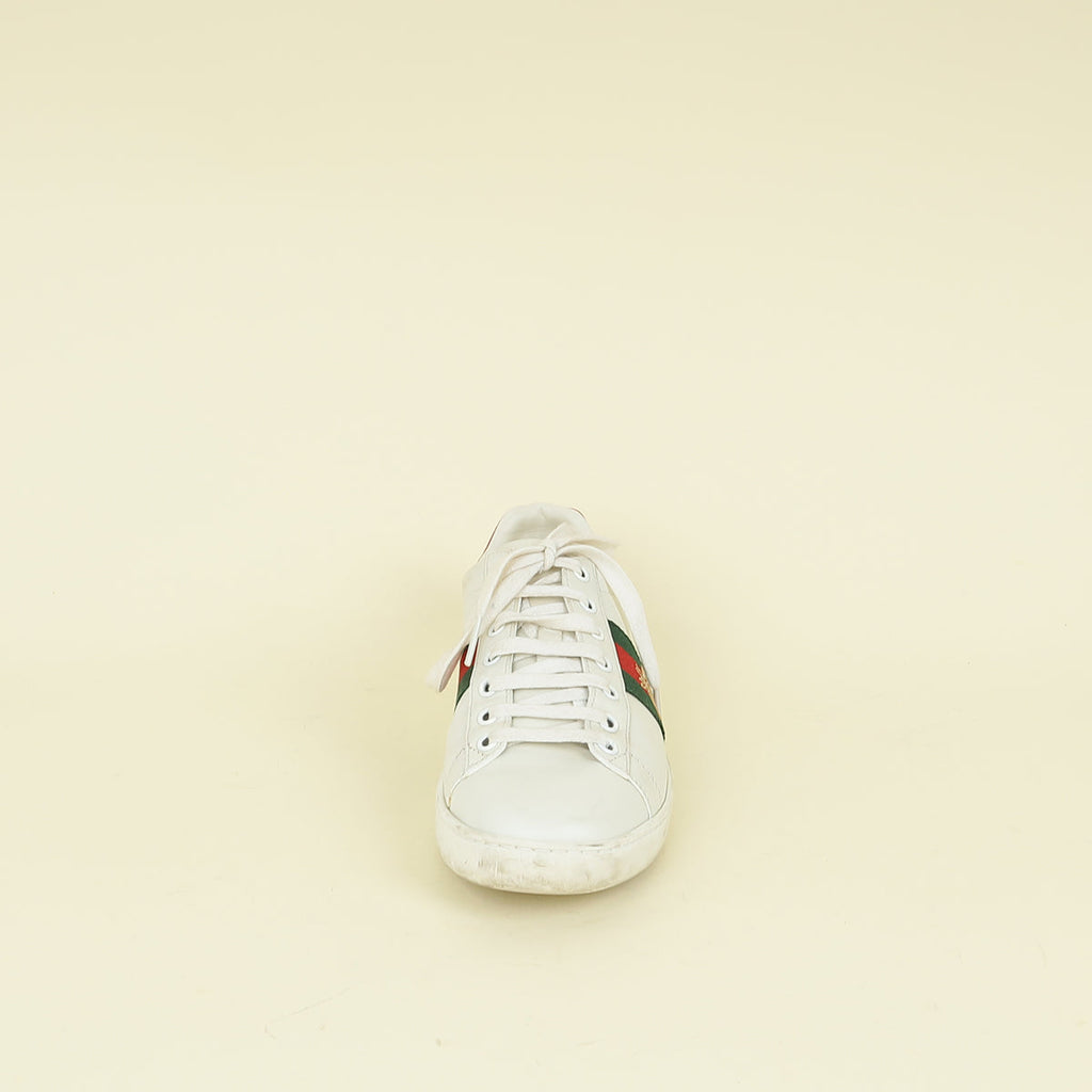Gucci White Ace Bee Sneakers 36.5