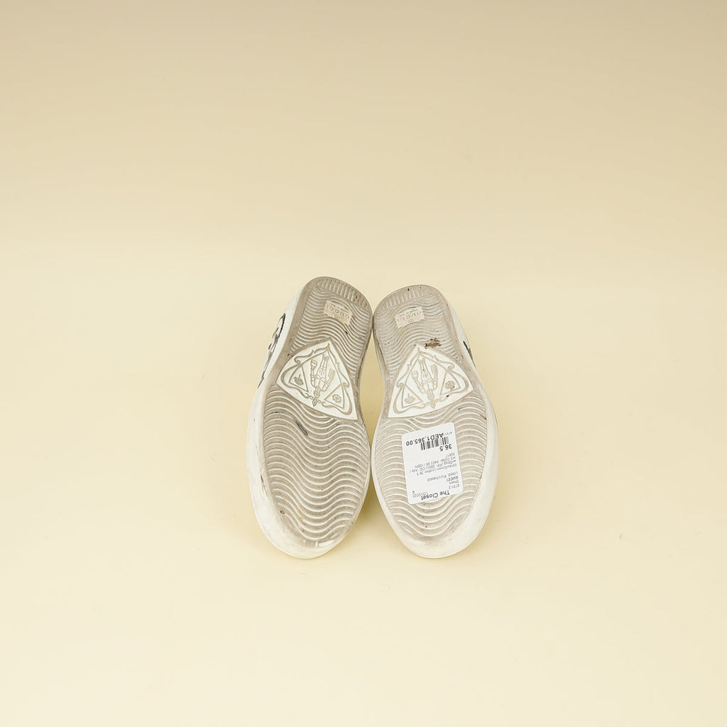 Gucci Bicolor Ace Cat Sneakers 36.5