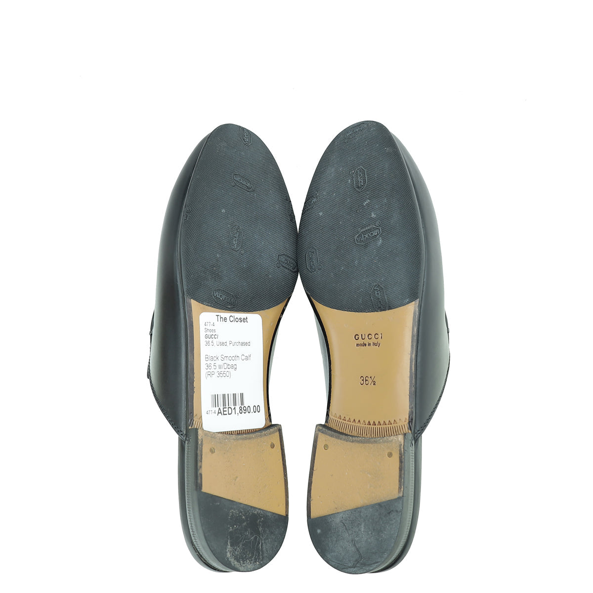 Gucci Black Princetown Mules 36.5