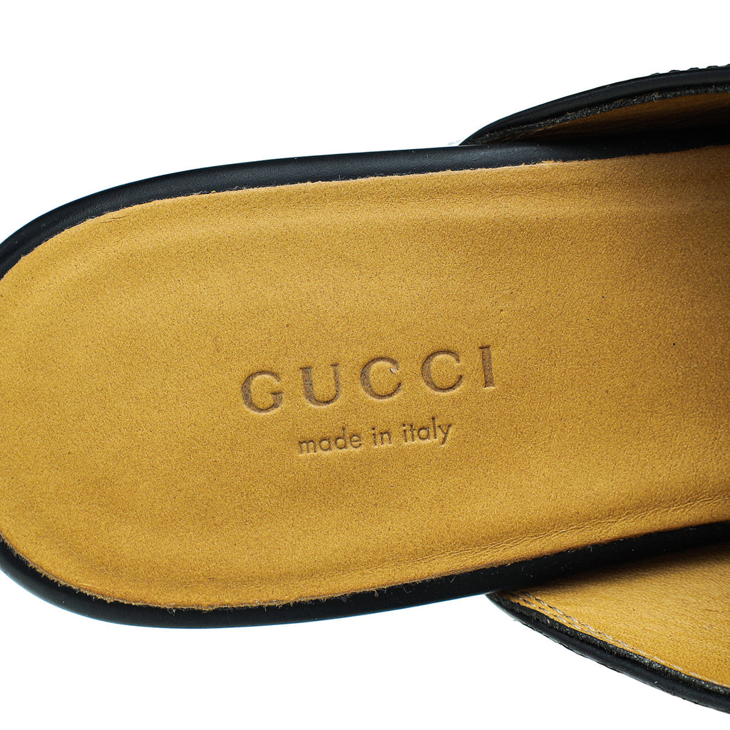 Gucci Black Princetown Mules 36.5