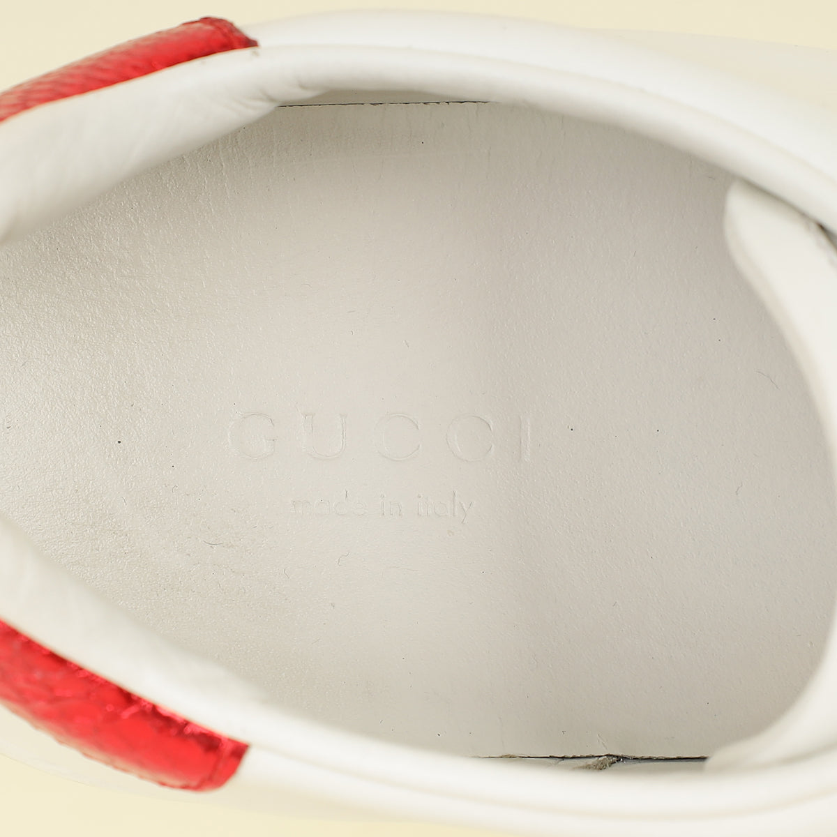 Gucci White Ace Pineapple x Ladybug Embroidered Sneakers 36.5