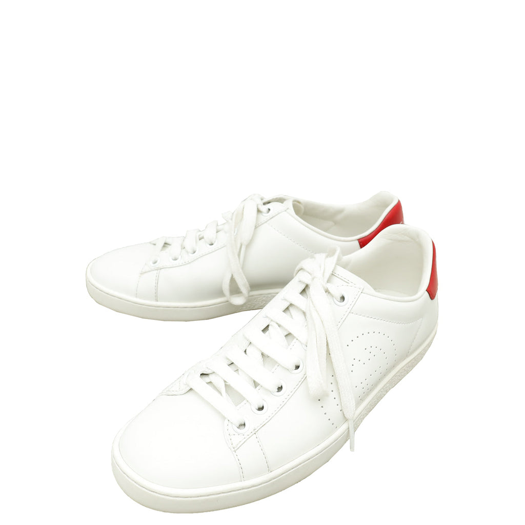 Gucci White Interlocking G Sneaker 36
