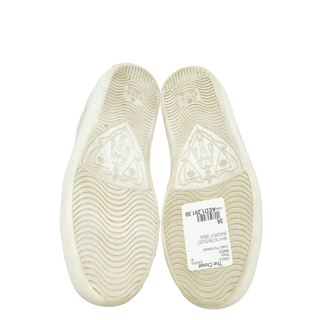 Gucci White Interlocking G Sneaker 36