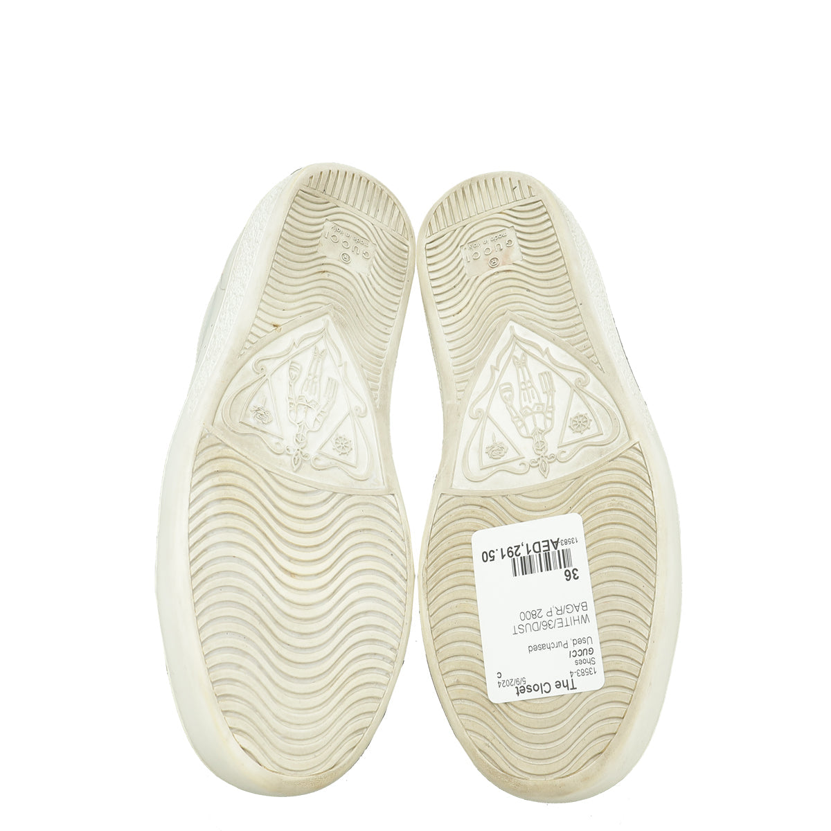 Gucci White Interlocking G Sneaker 36