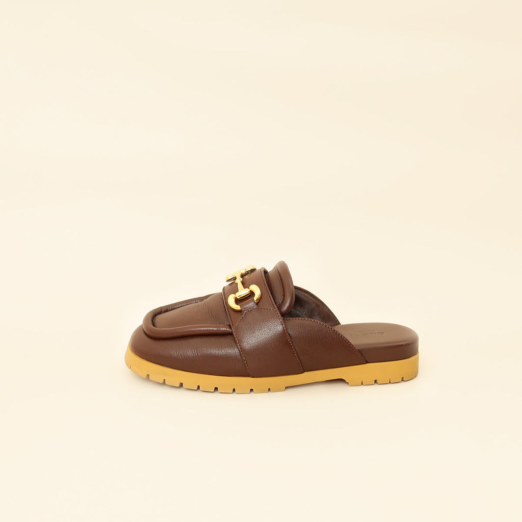 Gucci Brown Airel Mule 37.5