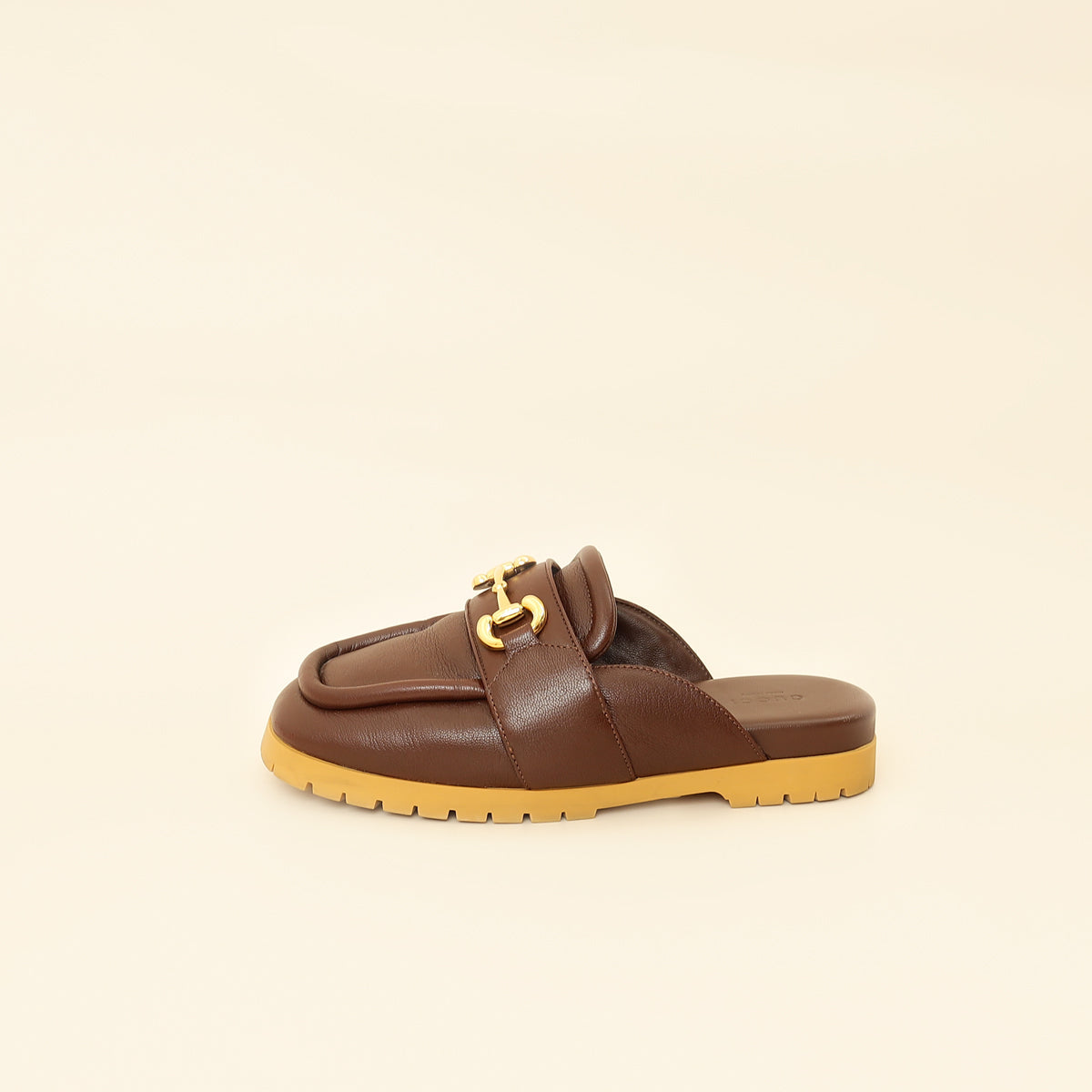 Gucci Brown Airel Mule 37.5