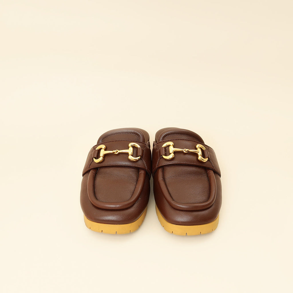 Gucci Brown Airel Mule 37.5