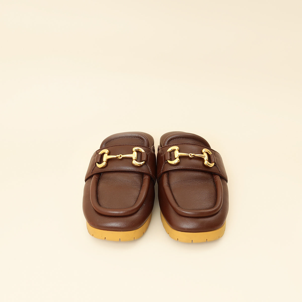 Gucci Brown Airel Mule 37.5