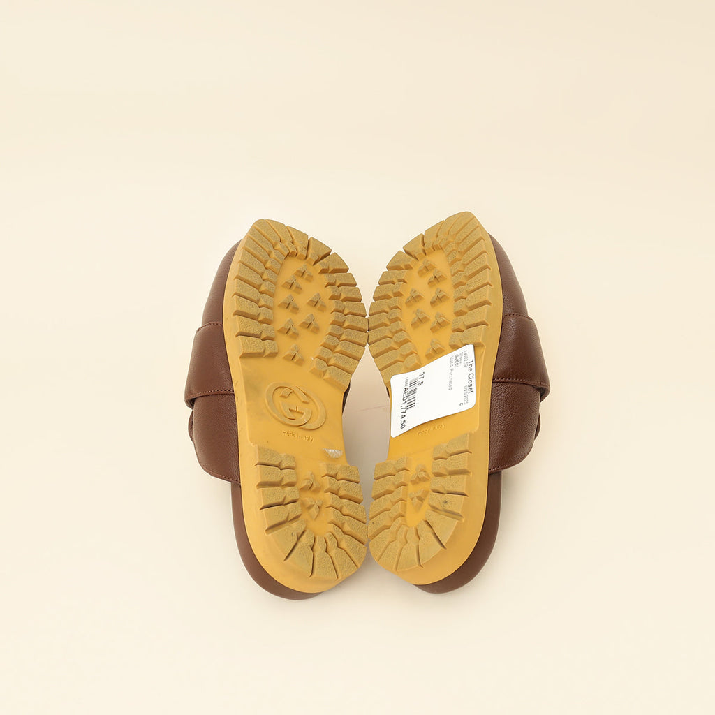 Gucci Brown Airel Mule 37.5