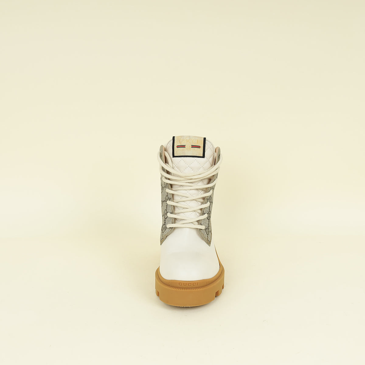Gucci Triicolor GG Supreme Quilted Ankle Boots 37.5