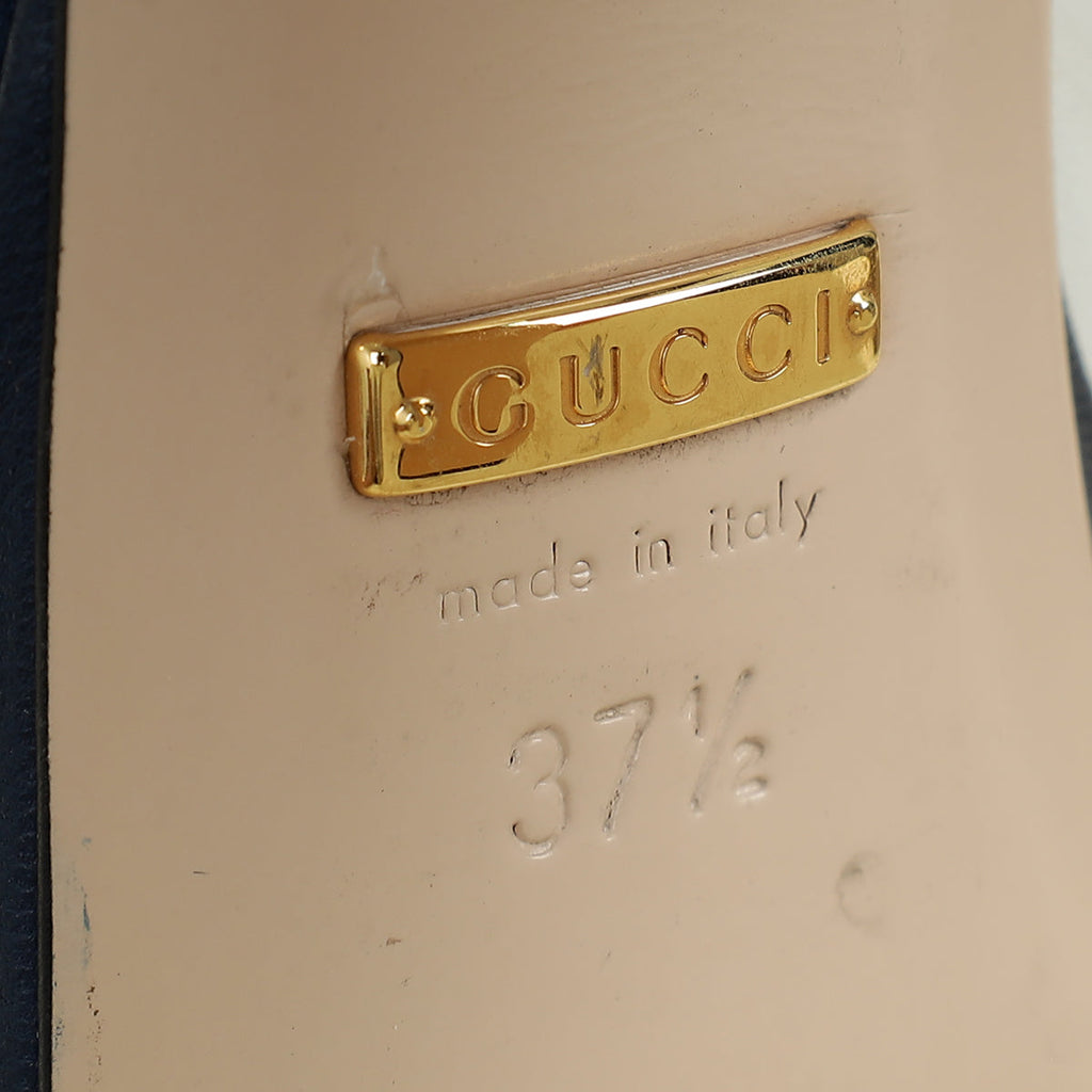 Gucci Bicolor Double G Logo Slingback Pump 37.5