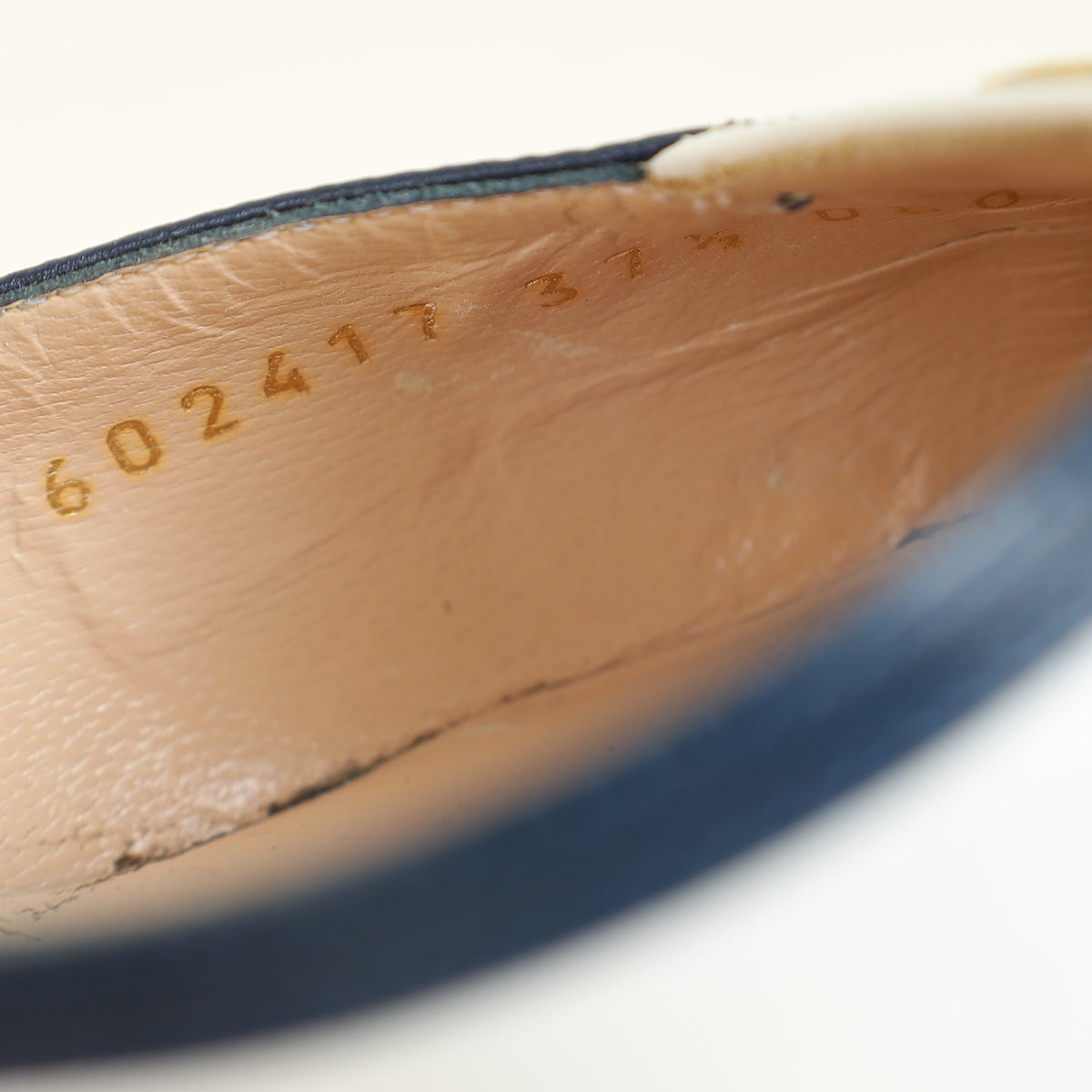 Gucci Bicolor Double G Logo Slingback Pump 37.5