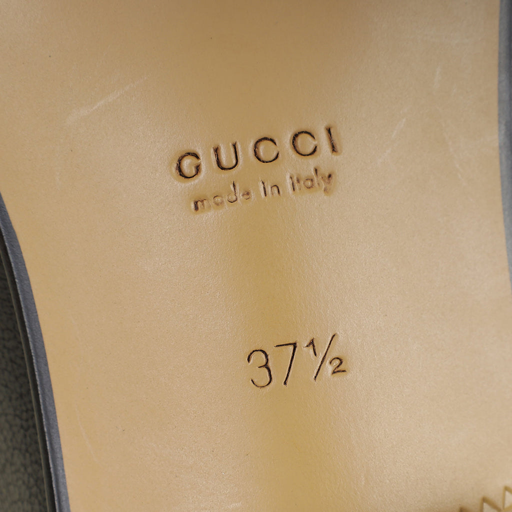 Gucci Black Horsebit Jordaan Loafers 37.5