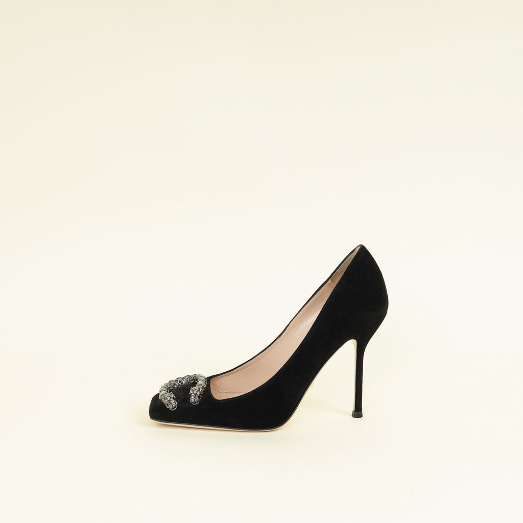 Gucci Black Dionysus Pumps 37