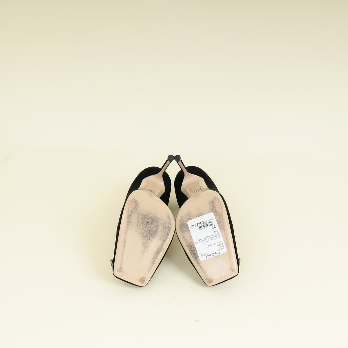 Gucci Black Dionysus Pumps 37