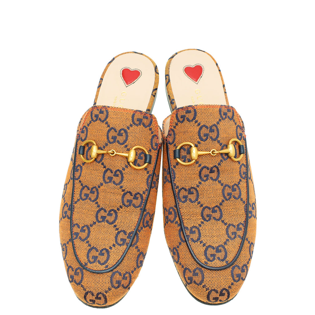 Gucci Bicolor GG Princetown Mules 37