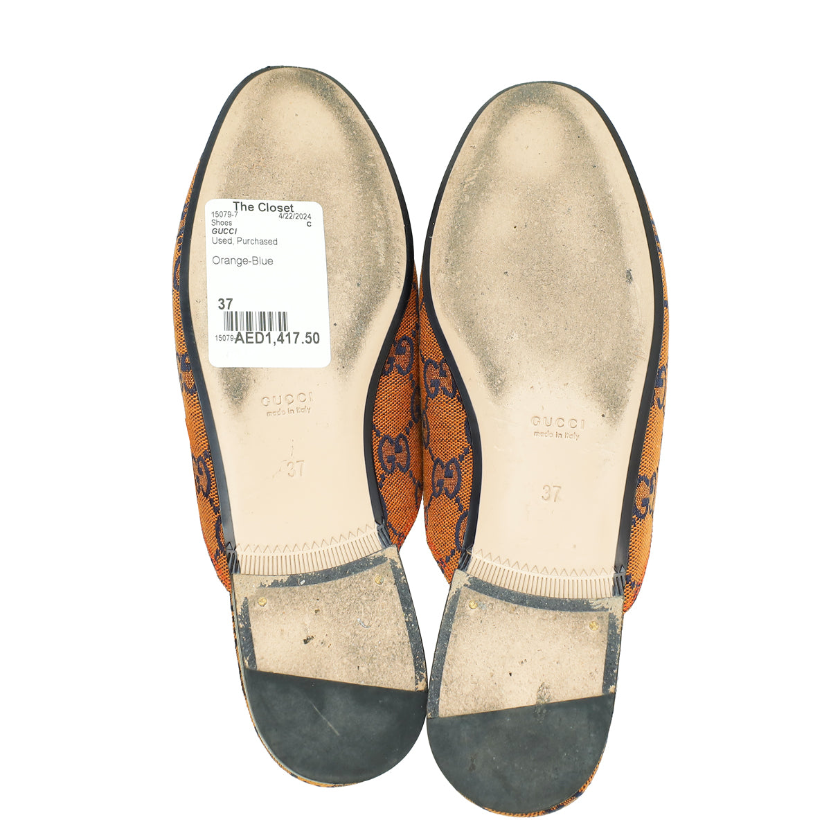 Gucci Bicolor GG Princetown Mules 37