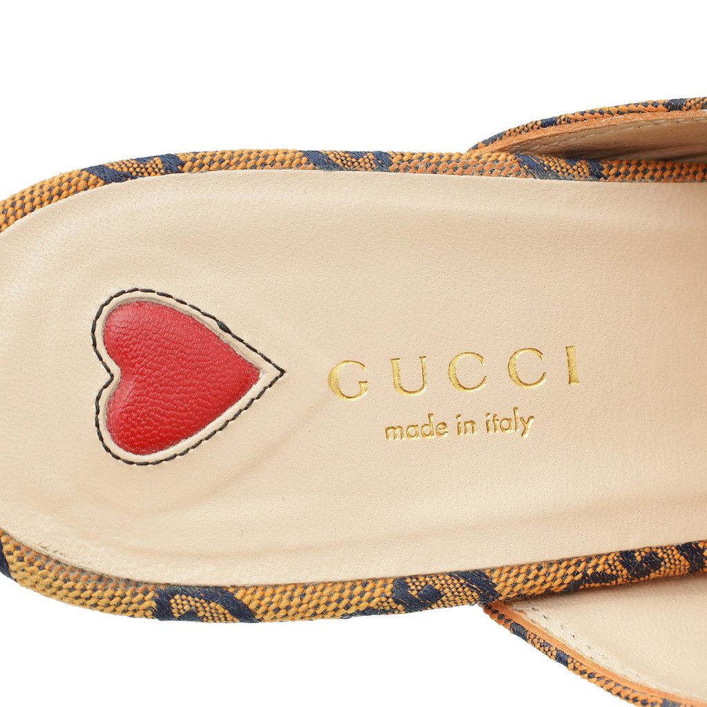 Gucci Bicolor GG Princetown Mules 37