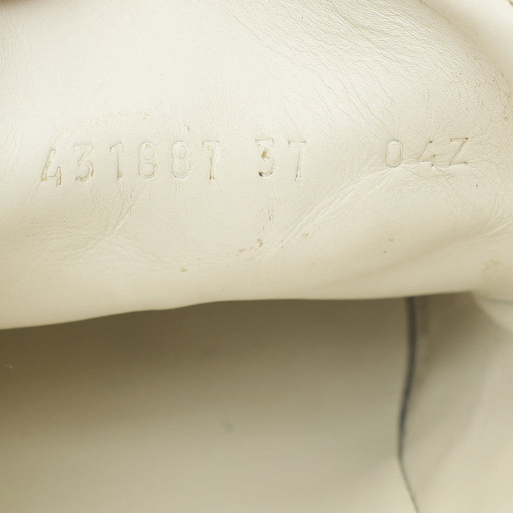 Gucci White Spiked Studded Ace Sneakers 37