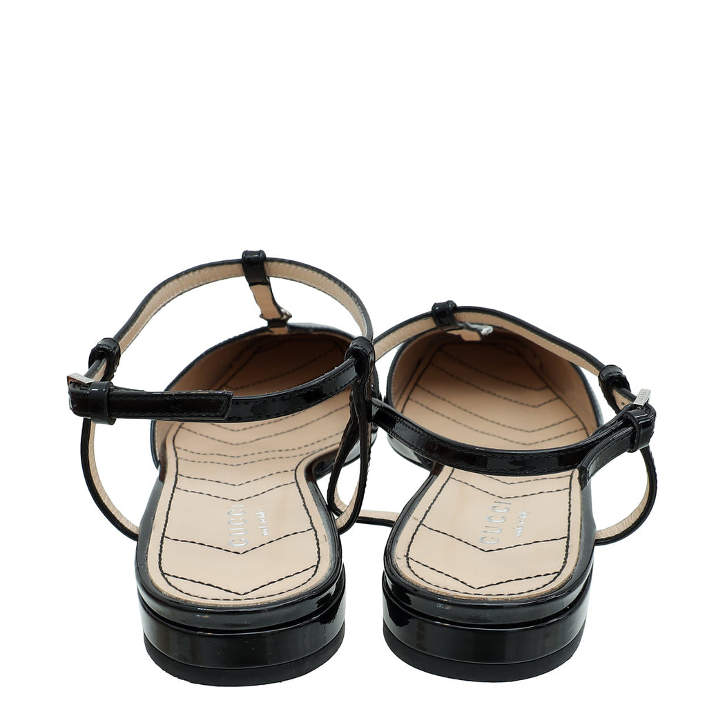 Gucci Black Double G Ballet Flats 37