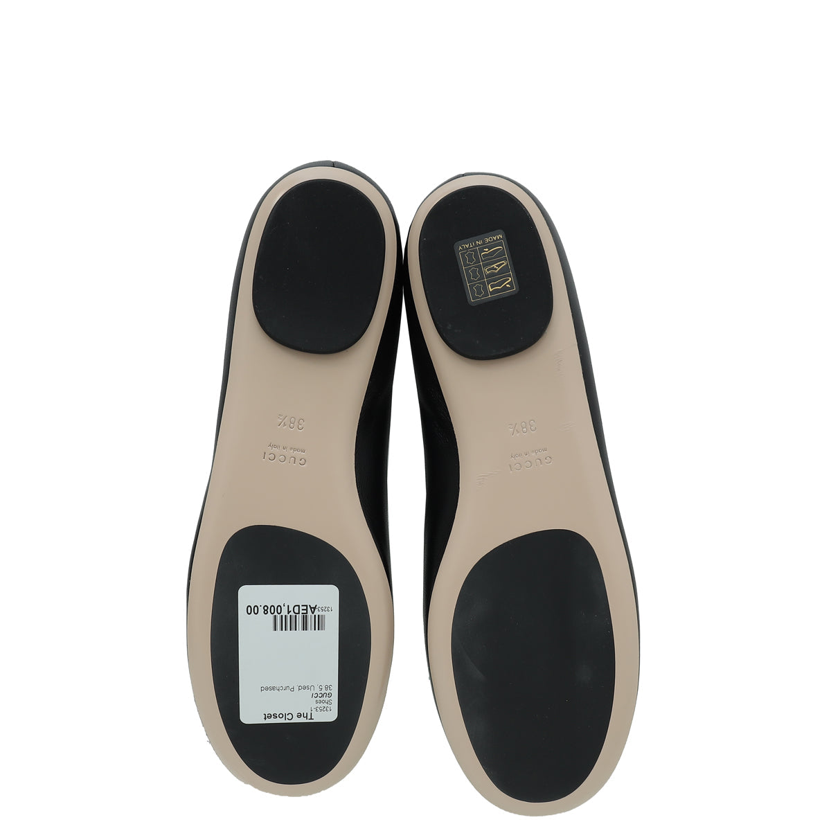Gucci Bicolor GG Interlocking Flat Ballerina 38.5