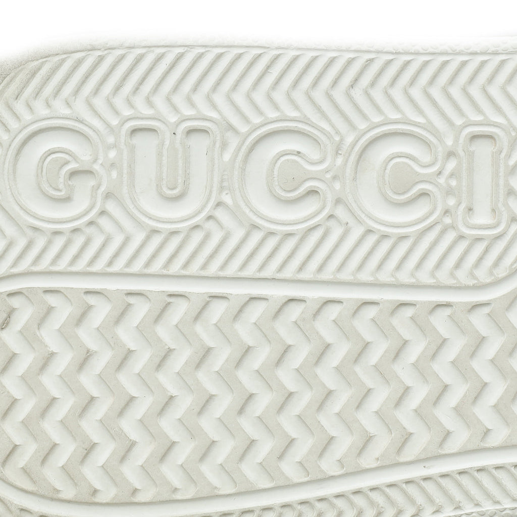 Gucci White GG Embossed Trainers 38.5